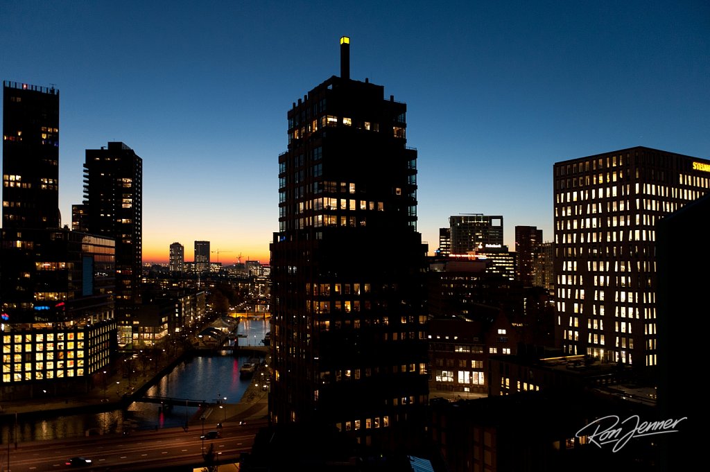 Rotterdam avondlicht